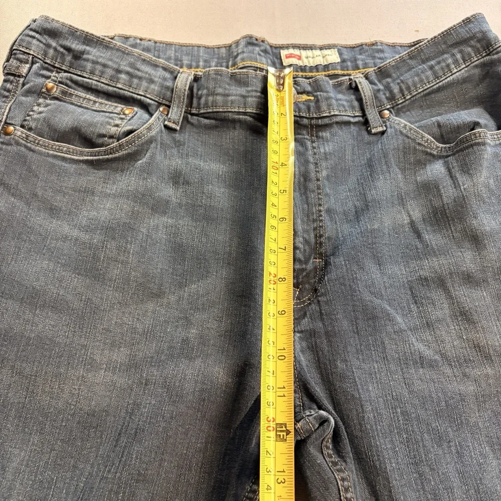 Wrangler Mens 36x26 Regular Taper Stretch Blue Jeans Medium Wash Denim 96RTWSH